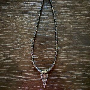 Elegant Black and Gold Beaded Necklace